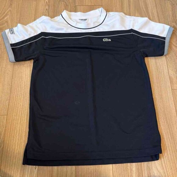 black and white polo size 16 youth   Took off tags and cut the size - Picture 1 of 5